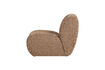 Miniature Fauteuil en chenille brun clair Nomu 5
