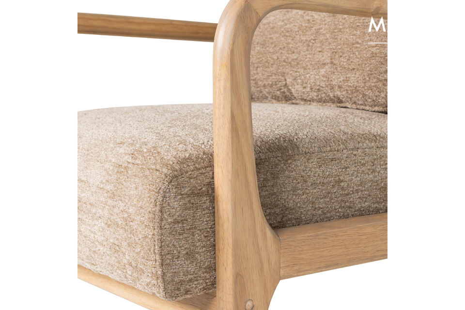 Matériau Le fauteuil Mark est revêtu du luxueux tissu chenille Halo