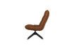 Miniature Fauteuil en cuir artificiel marron Jouke 4