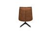 Miniature Fauteuil en cuir artificiel marron Jouke 5