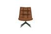 Miniature Fauteuil en cuir artificiel marron Jouke 1