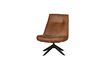 Miniature Fauteuil en cuir marron Skyler 4