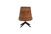 Miniature Fauteuil en cuir marron Skyler 1