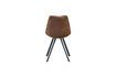 Miniature Fauteuil en cuir marron Swen  5