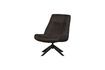 Miniature Fauteuil en cuir noir Skyler 2