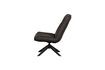 Miniature Fauteuil en cuir noir Skyler 4