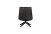 Miniature Fauteuil en cuir noir Skyler 5