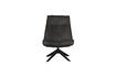 Miniature Fauteuil en cuir noir Skyler 1