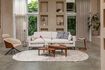 Miniature Fauteuil en cuir PU beige Frie 3
