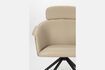 Miniature Fauteuil en cuir PU beige Frie 10
