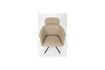 Miniature Fauteuil en cuir PU beige Frie 1