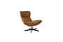 Miniature Fauteuil en Cuir PU brun John Détouré