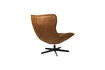 Miniature Fauteuil en Cuir PU brun John 6