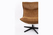Miniature Fauteuil en Cuir PU brun John 8