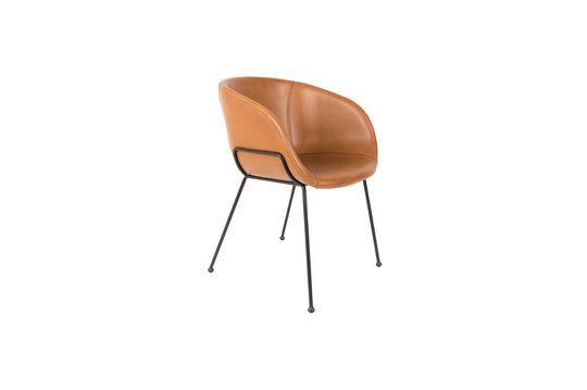 Voir la fiche produit fauteuil en cuir PU marron Feston Fauteuil en cuir PU marron Feston