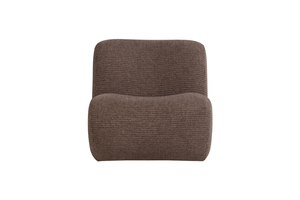 Sa forme accueillante et sa teinte marron chaleureuse créent une atmosphère cosy qui s\'intègre