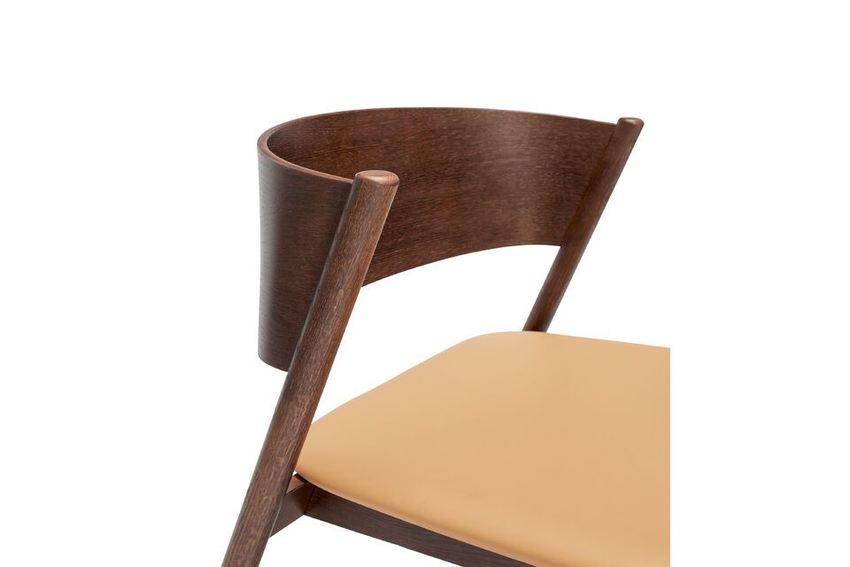 Fauteuil en hêtre marron Oblique - 8