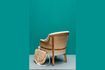 Miniature Fauteuil en lin et jute Valbelle 4