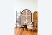 Miniature Fauteuil en lin et jute Valbelle 6