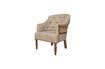 Miniature Fauteuil en lin et jute Valbelle 9