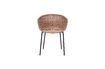 Miniature Fauteuil en osier synthétique beige Hapur 4