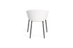 Miniature Fauteuil en plastique blanc et noir Void 7