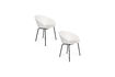 Miniature Fauteuil en plastique blanc et noir Void 8