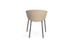 Miniature Fauteuil en plastique marron et noir Void 6