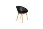 Miniature Fauteuil en plastique noir Void Détouré
