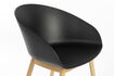 Miniature Fauteuil en plastique noir Void 9