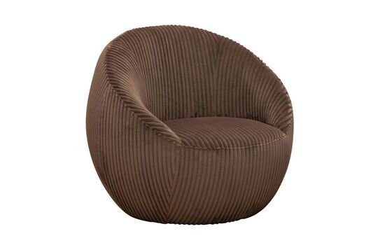 Fauteuil en polyester marron Moka Détouré