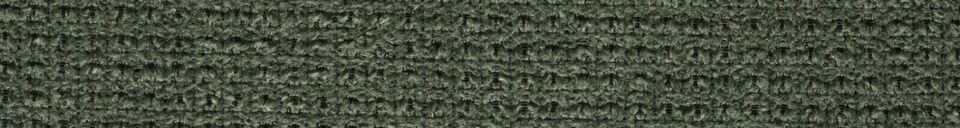 Mise en avant matière Fauteuil en Polyester vert Daley