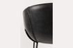 Miniature Fauteuil en similicuir noir Feston 6
