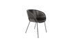 Miniature Fauteuil en similicuir noir Feston 8