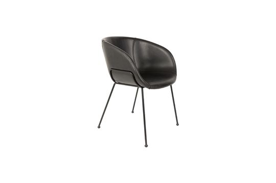 Voir la fiche produit fauteuil en similicuir noir Feston Fauteuil en similicuir noir Feston