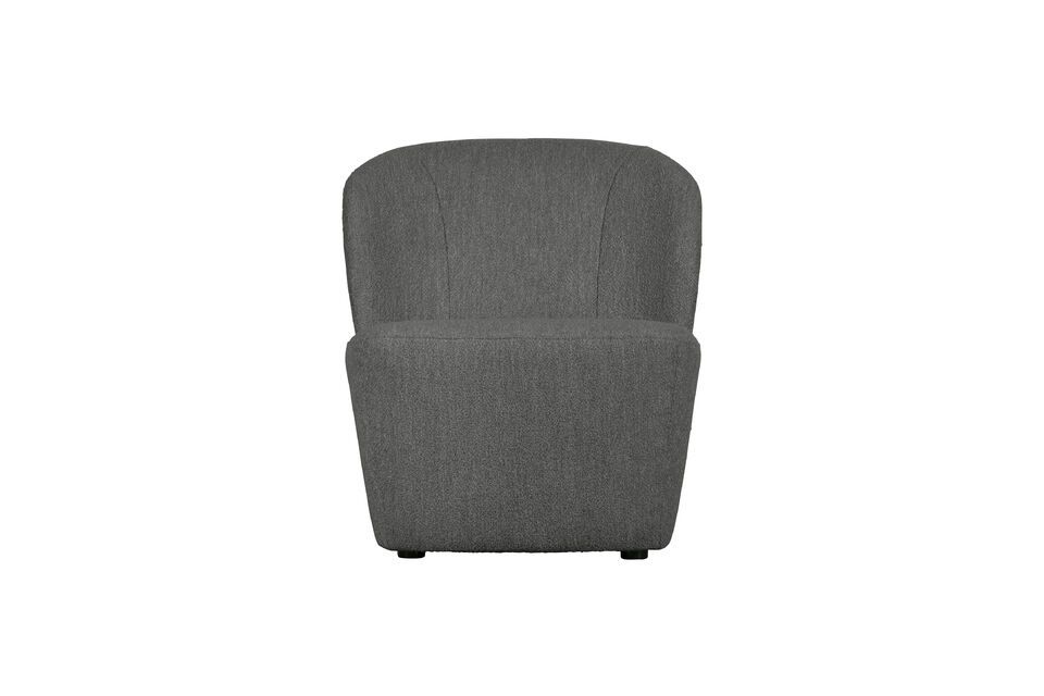 Fauteuil en tissu anthracite Lofty Vtwonen