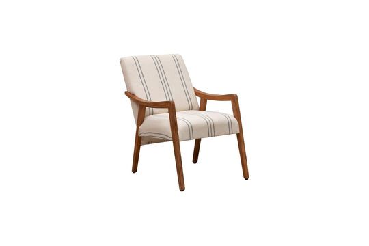 Fauteuil en tissu beige Darline