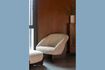 Miniature Fauteuil en tissu beige Emilius 1