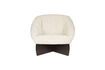 Miniature Fauteuil en tissu beige Emilius 8