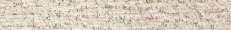 Mise en avant matière Fauteuil en tissu beige Emilius
