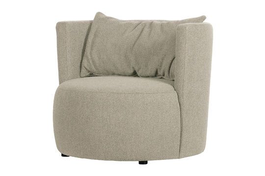 Fauteuil en tissu beige Explore