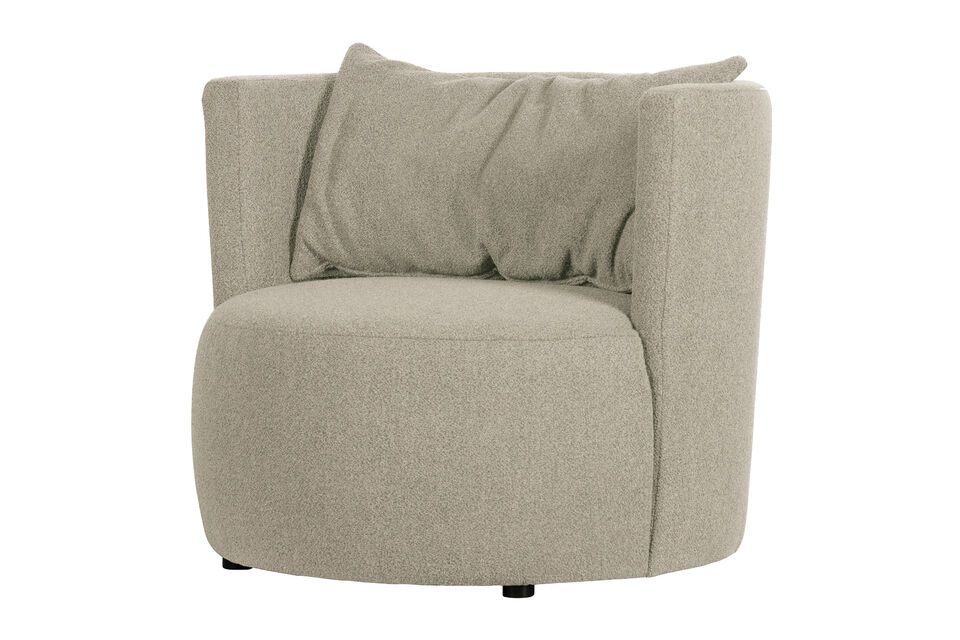 Fauteuil en tissu beige Explore Vtwonen