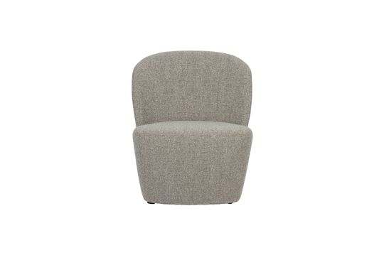 Fauteuil en tissu beige Lofty