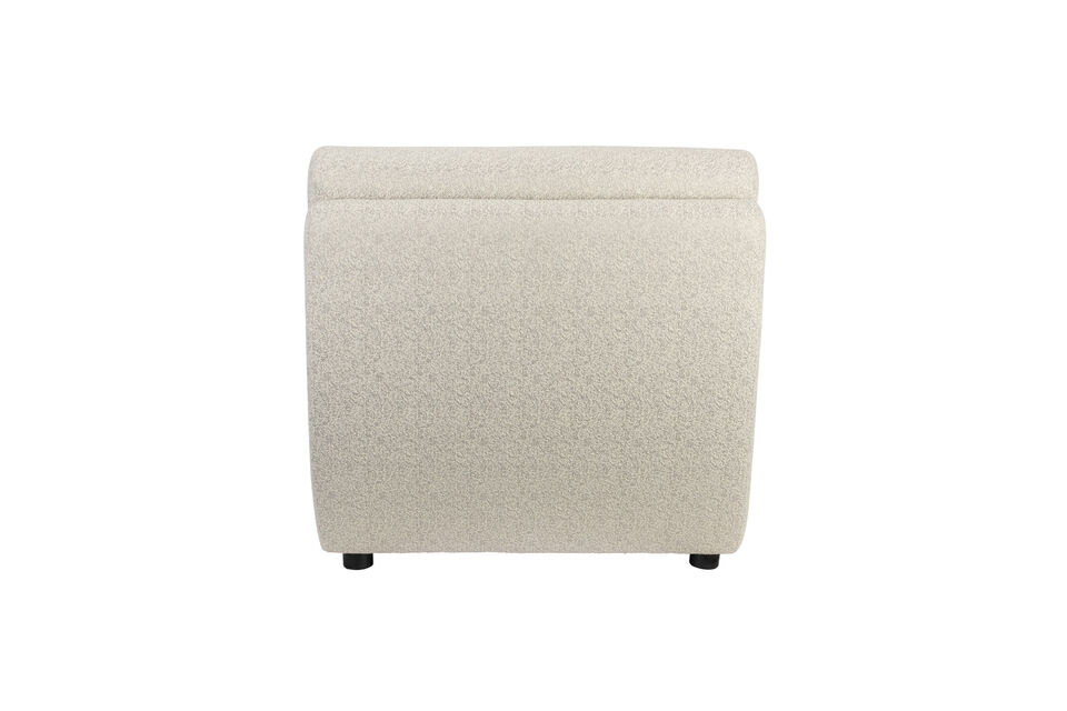 Fauteuil en tissu beige Mississippi - 16