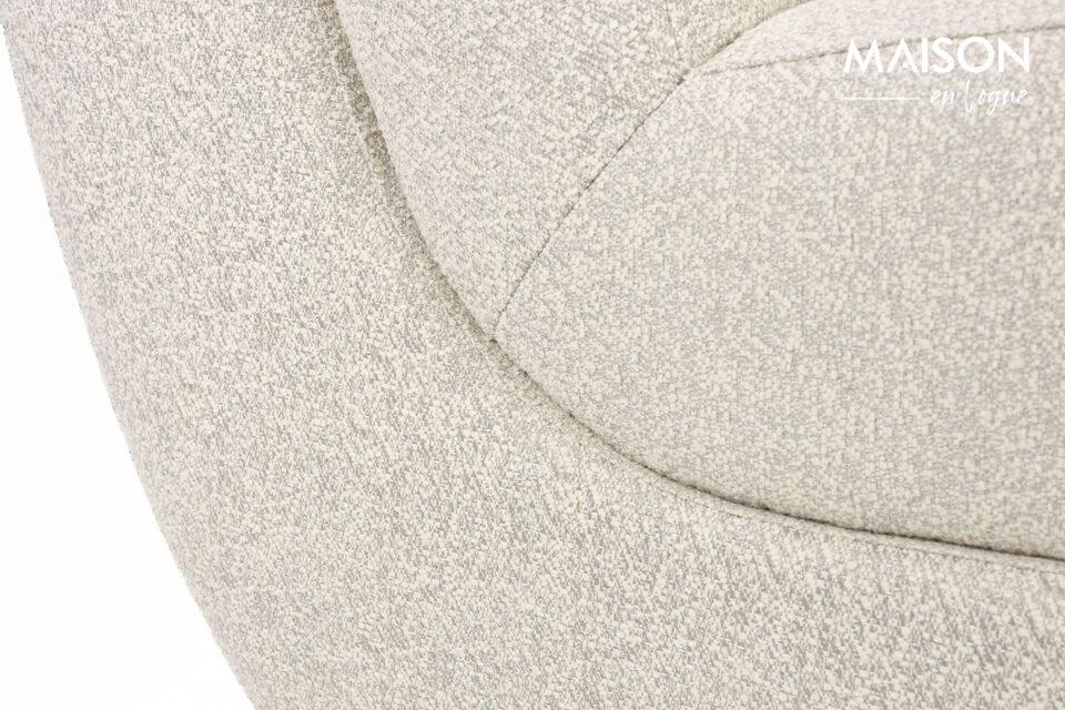 Fauteuil en tissu beige Mississippi - 29