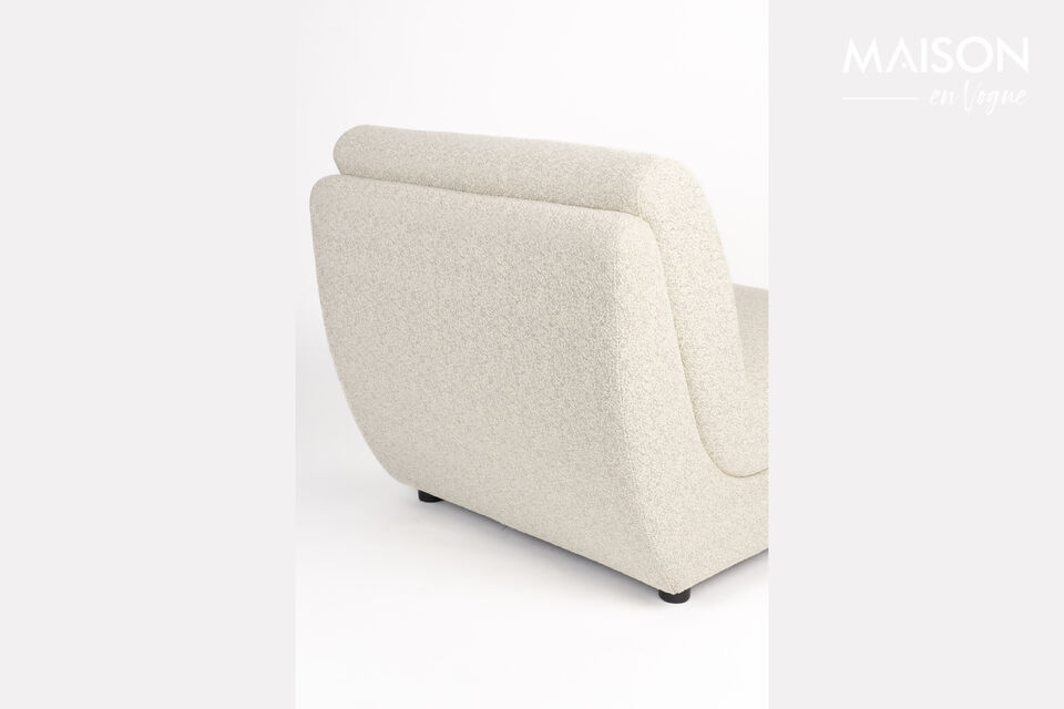 Fauteuil en tissu beige Mississippi - 30