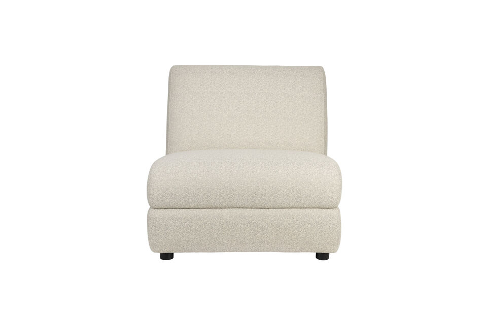 Fauteuil en tissu beige Mississippi - 9
