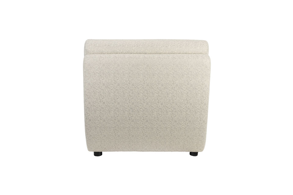 Fauteuil en tissu beige Mississippi - 12