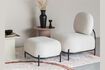 Miniature Fauteuil en tissu beige Polly 2
