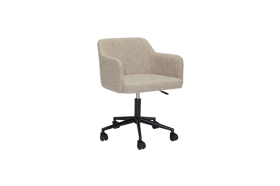 Fauteuil en tissu beige Rest Hübsch